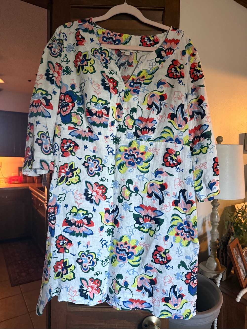 Boden 100% linen dress size 12